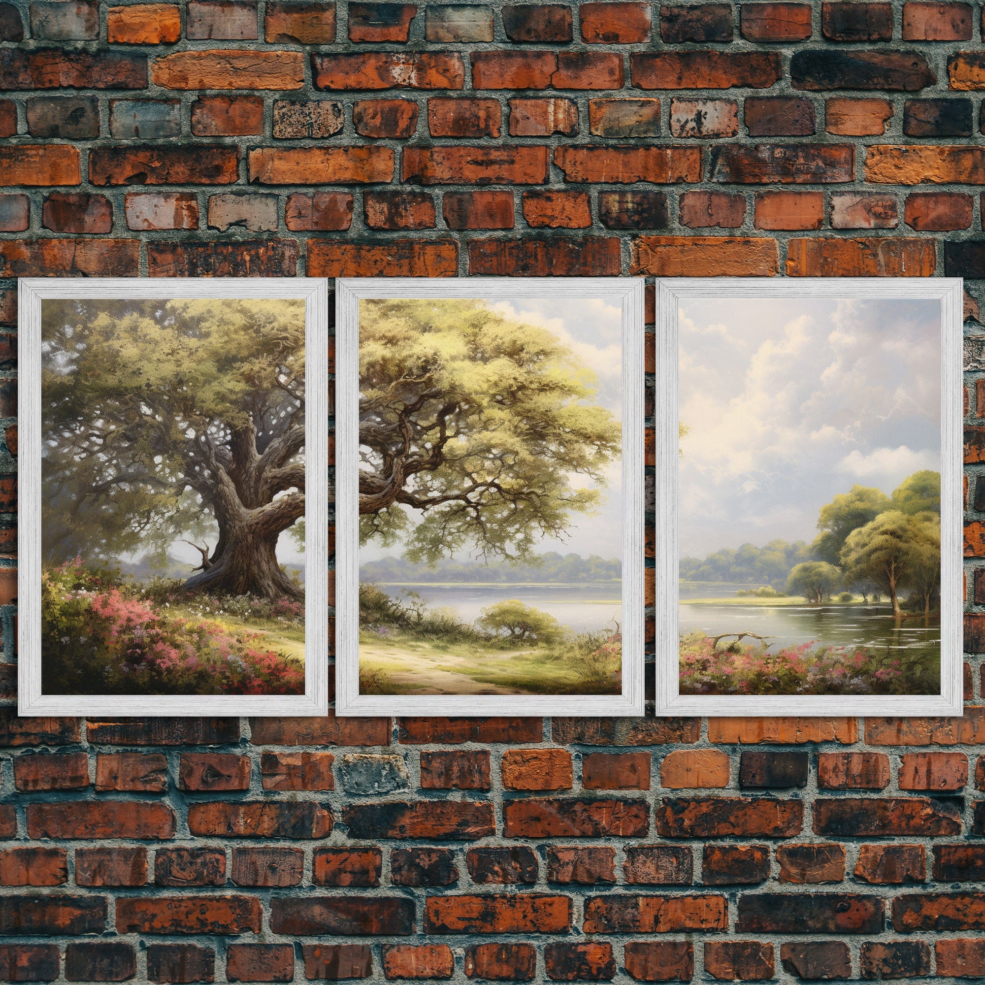 Lake Wall Art, Landscape Wall Print, Nature Print, Canvas Print, Wall Art, 3 Piece Wall Art, Nature Lover Gift, Family Room Art, Wall Decor